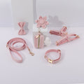 Ensemble 6 pièces fleuri rose clair pour chien