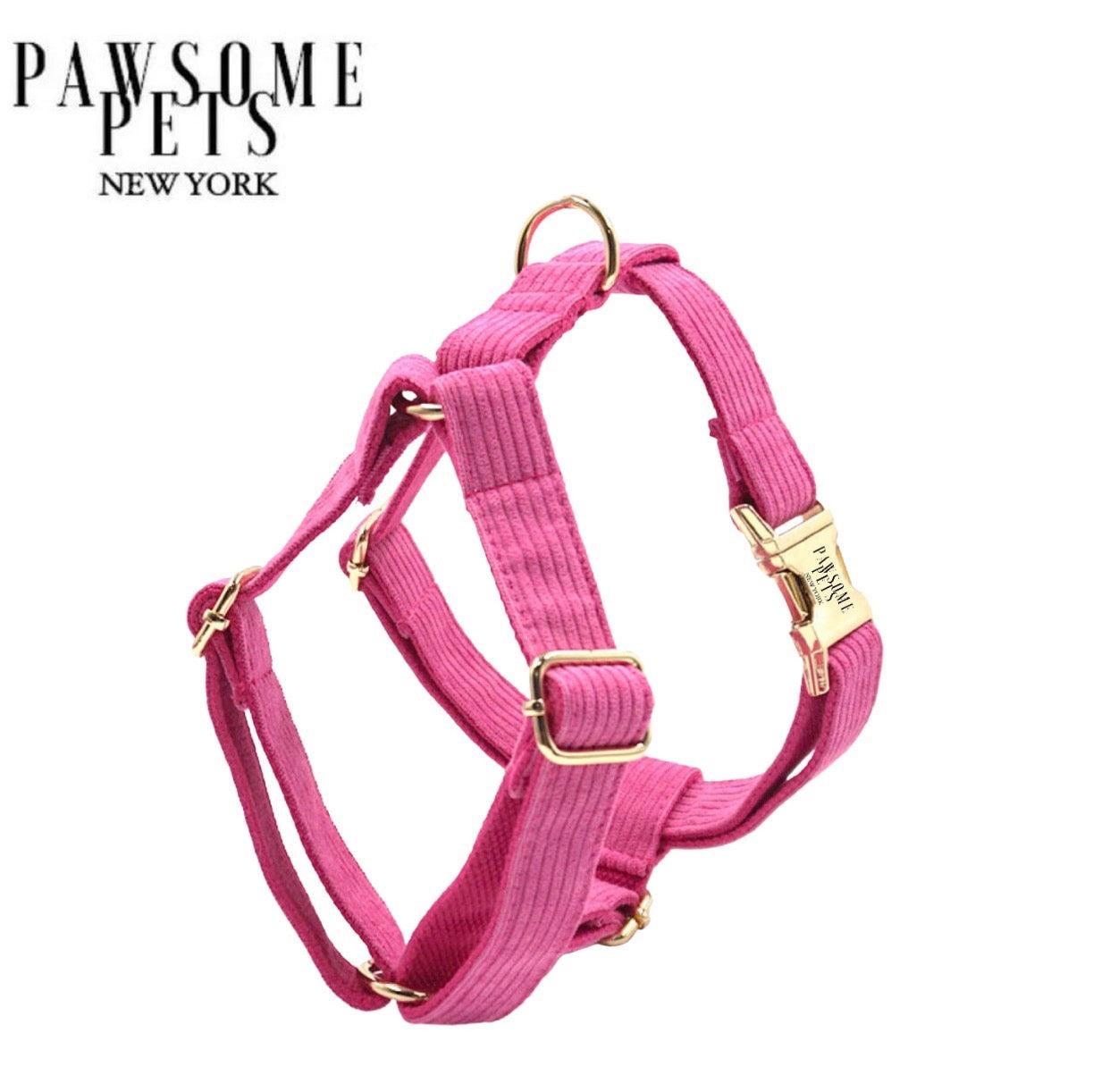 Harnais step-in rose poudré pour chien