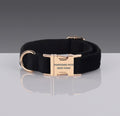 Collier réglable noir pour chien