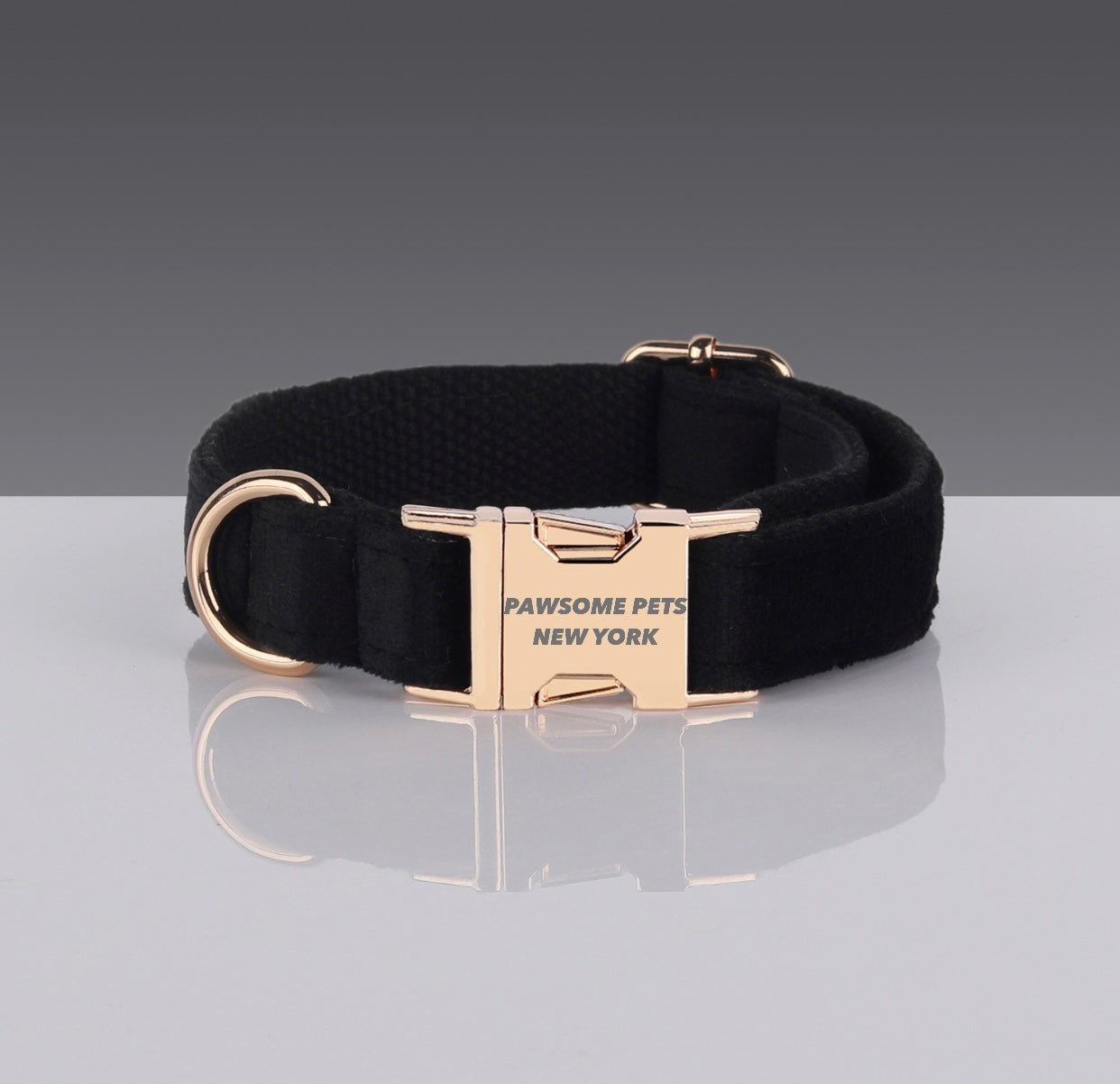 Collier réglable noir pour chien