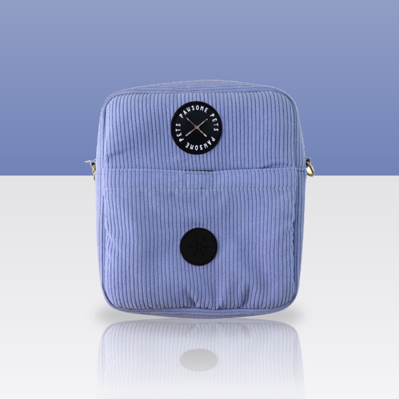 Sacoche de promenade bleue pour chien