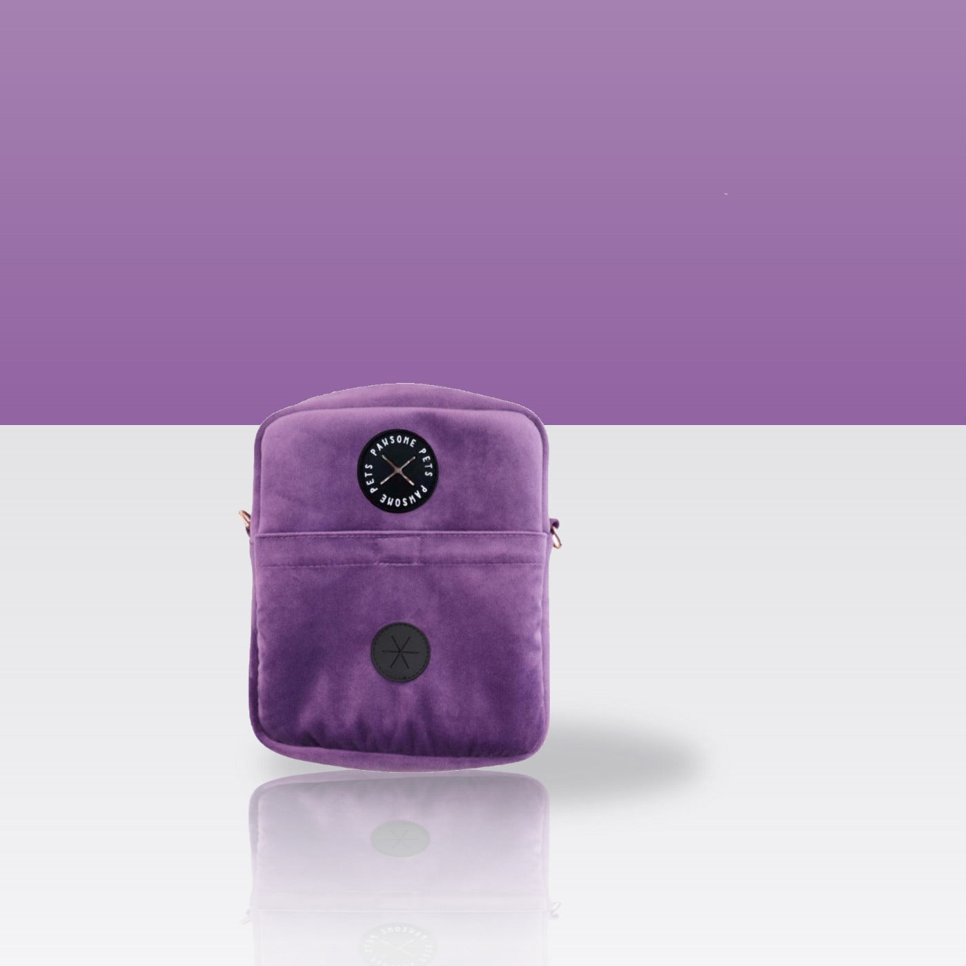 Sacoche de promenade violet foncé pour chien