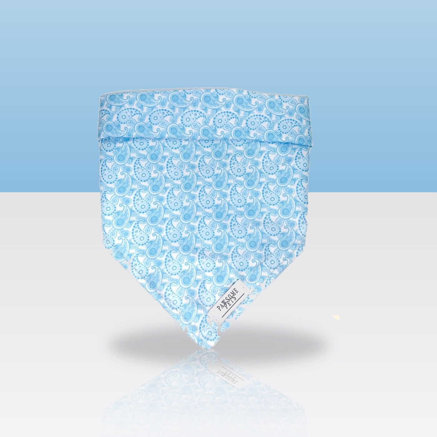 Bandana Goutte de Pluie pour chien, sur fond coloré
