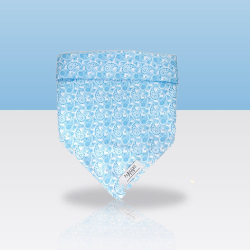 Bandana Goutte de Pluie pour chien, sur fond coloré