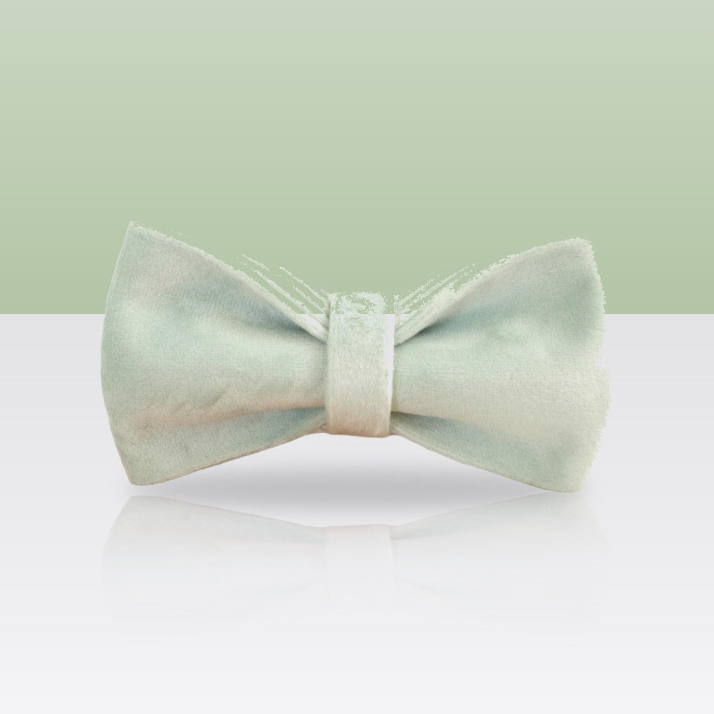 Nœud papillon vert tilleul pour collier de chien