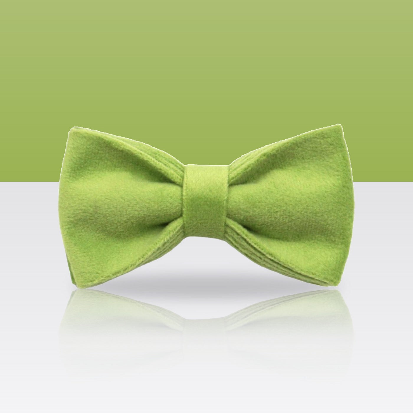 Nœud papillon vert prairie pour collier de chien