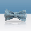 Nœud papillon bleu capri pour collier de chien