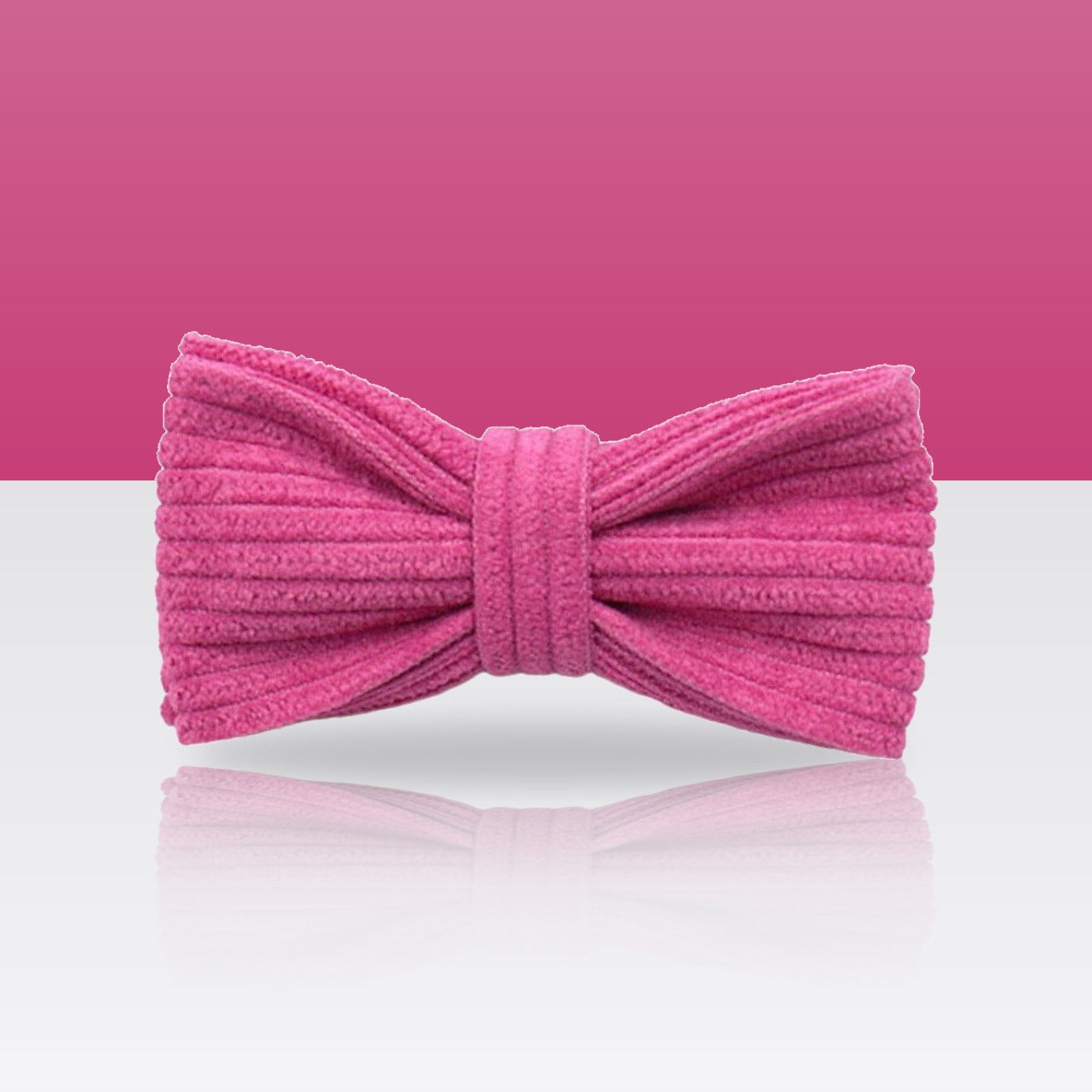 Nœud papillon rose foncé pour collier de chien