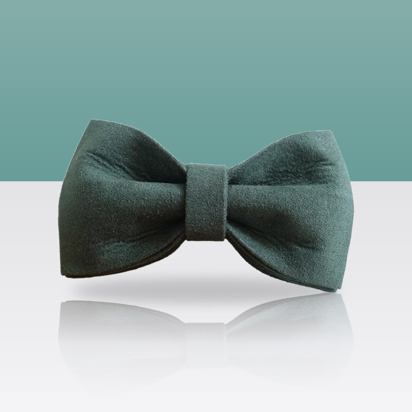 Nœud papillon vert foncé pour collier de chien