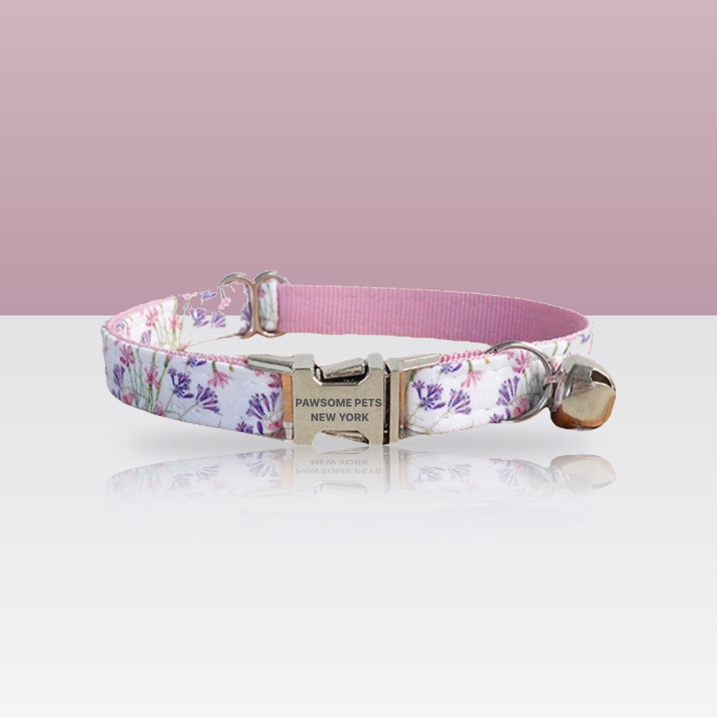 Collier violet fée pour petit chien et chat