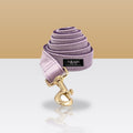 Laisse violette pour chien, mousqueton doré