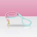 Laisse en corde Caroline pour chien, mousqueton doré