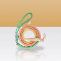 Laisse en corde Bridgette pour chien, mousqueton doré