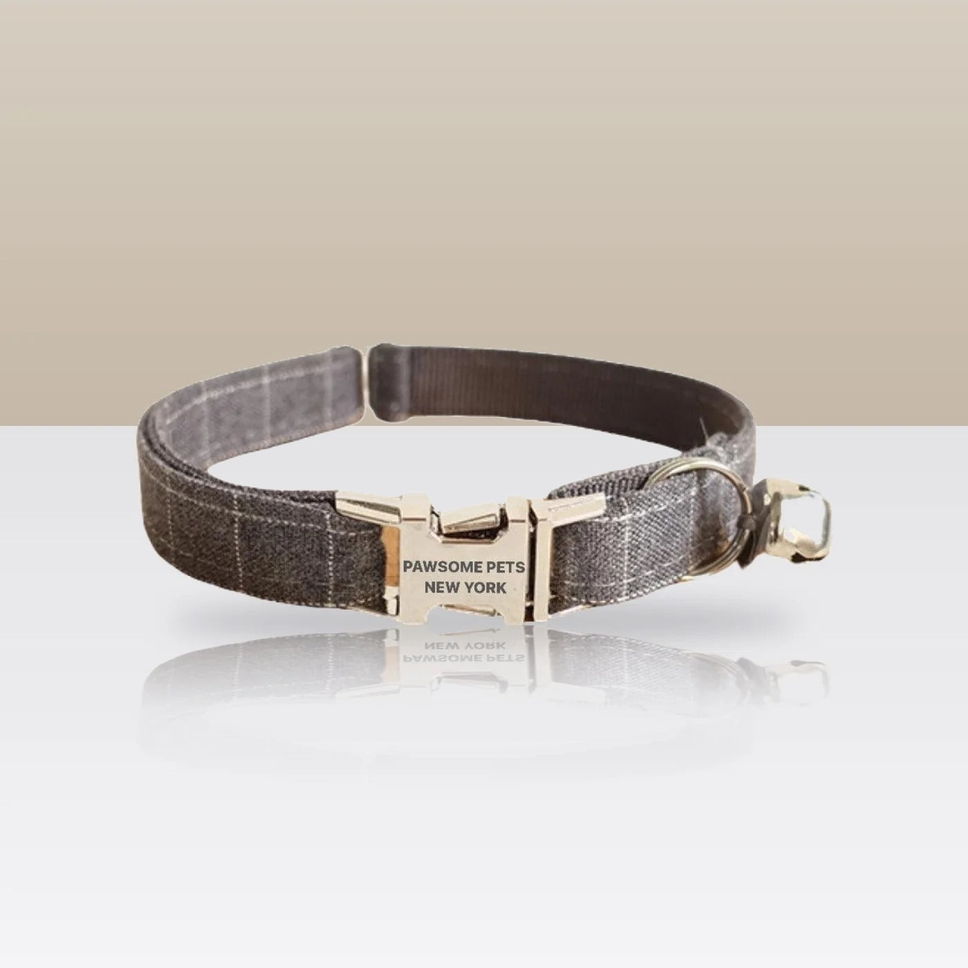 Collier gris brume pour petit chien et chat
