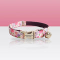 Collier motif fleurs sauvages pour petit chien et chat