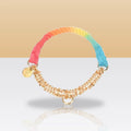 Collier en corde à chaîne arc-en-ciel pour chien