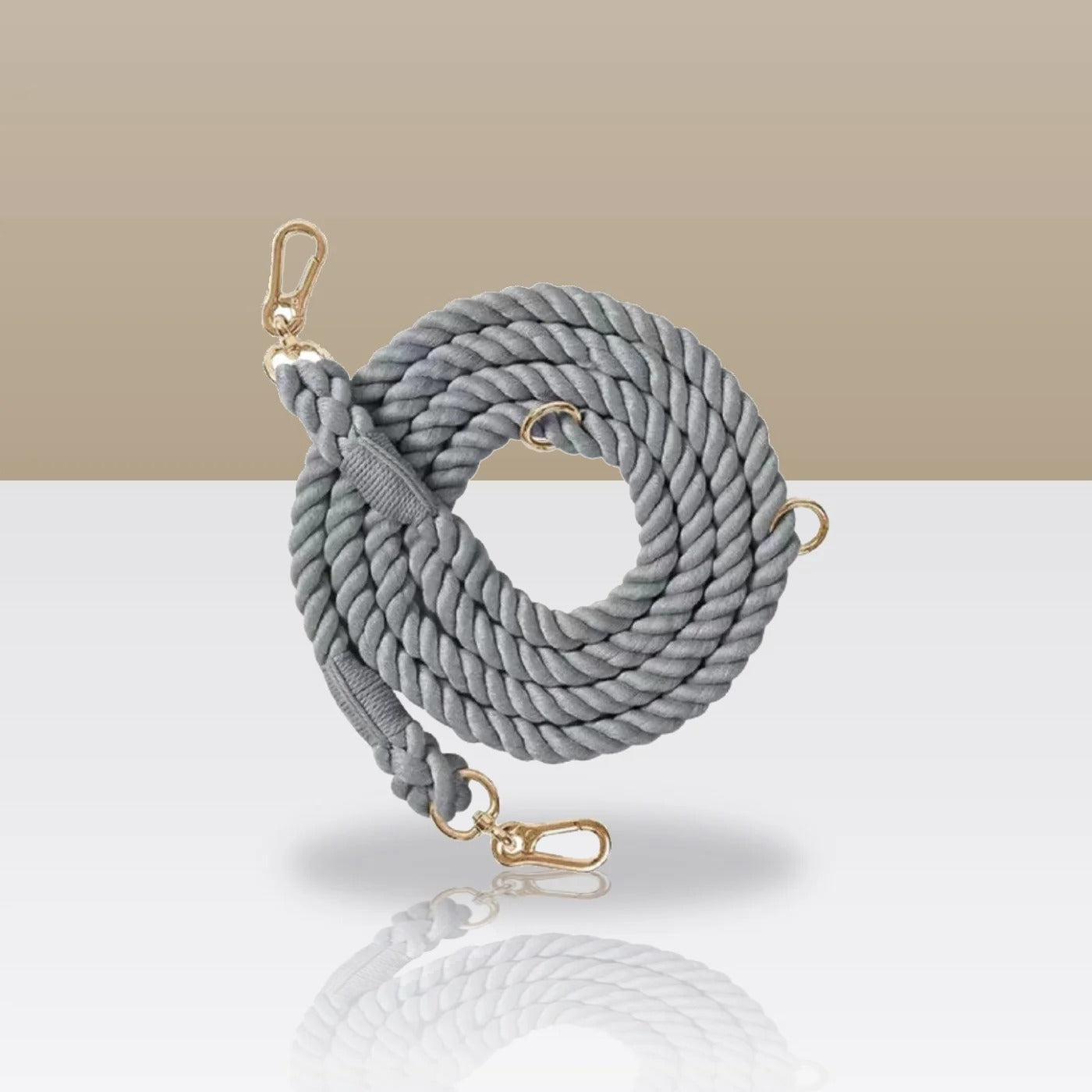 Laisse mains libres anthracite pour chien