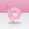 Laisse mains libres rose tendre pour chien