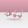 Ensemble Fleuri Rose — harnais, laisse, porte-sacs et fleur — Berry & Bark