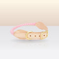 Collier corde et cuir Rose Donut